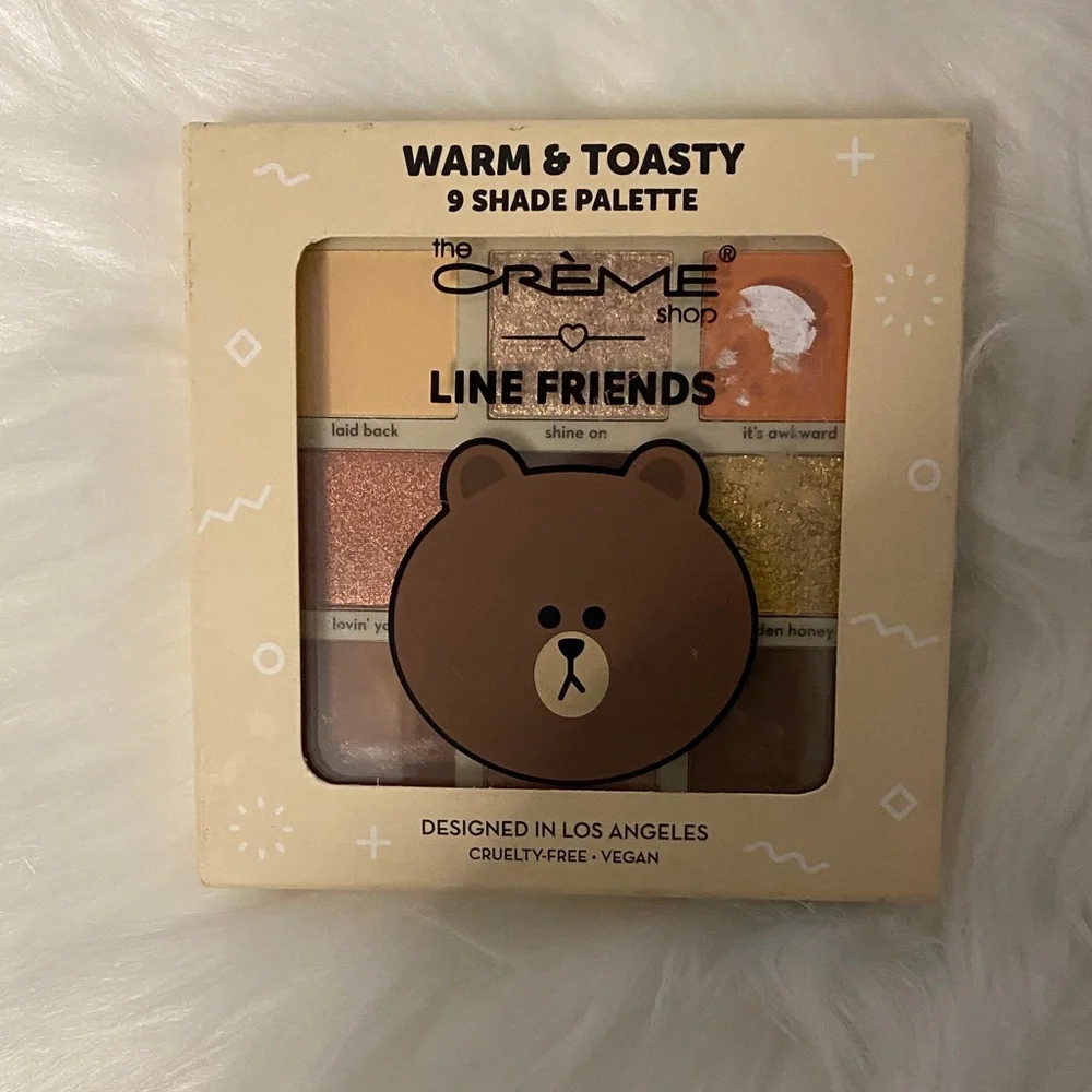 The Crème Shop Line Friends Warm & Toasty Eyeshadow Palette